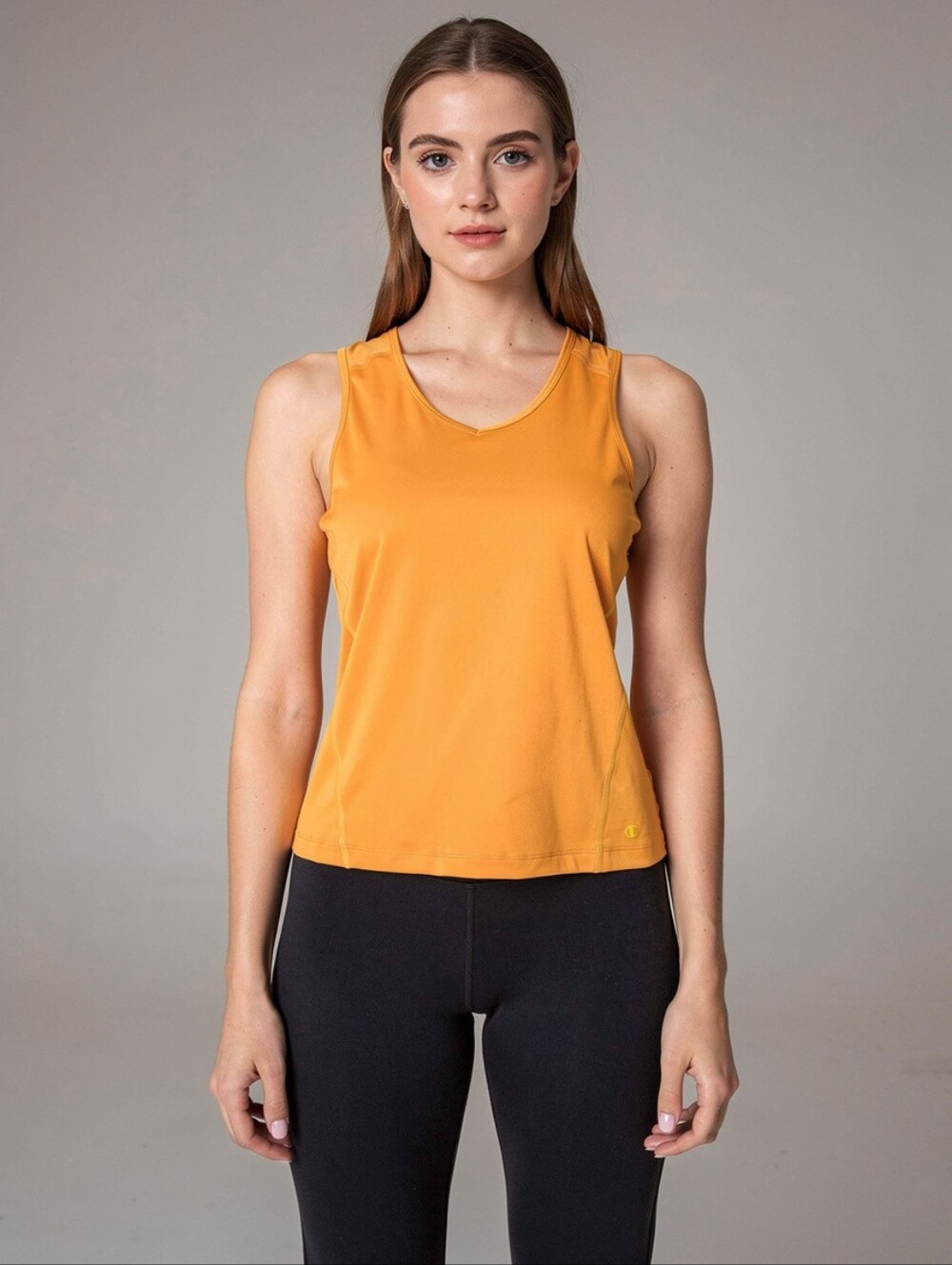 Champion Women's V-Neck Tank Top - Mustard Yellow